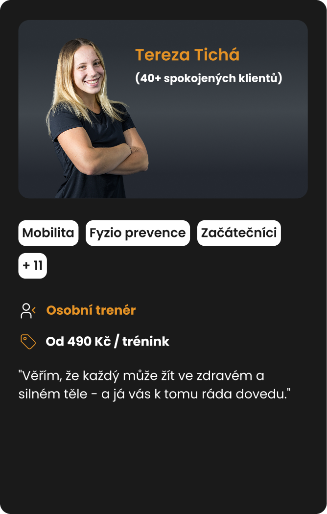 Tréner Tereza Tichá