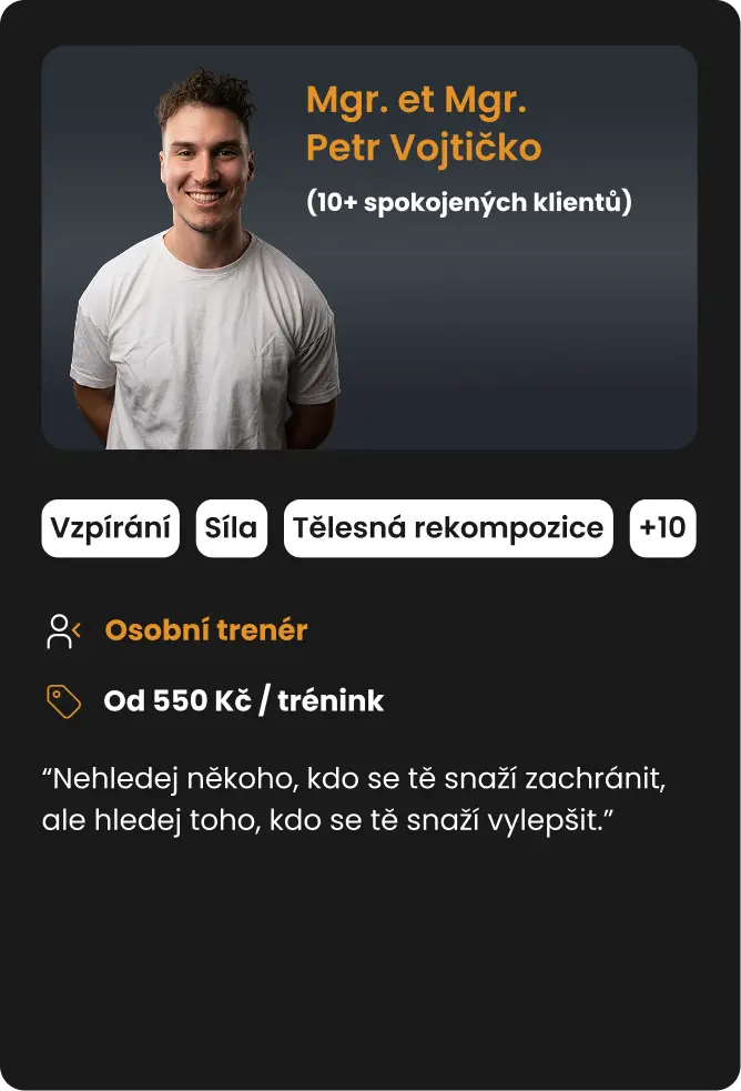 Trenér Petr Vojtičko